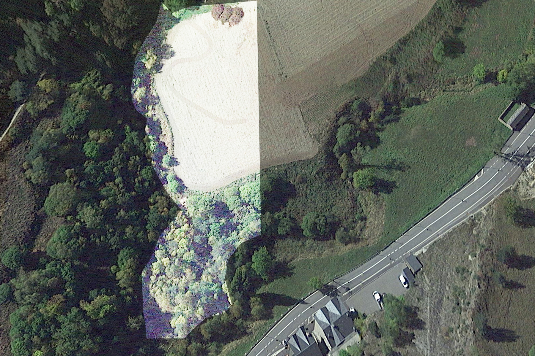 Amb una extensió de 7.205,77 m2, aquest terreny u