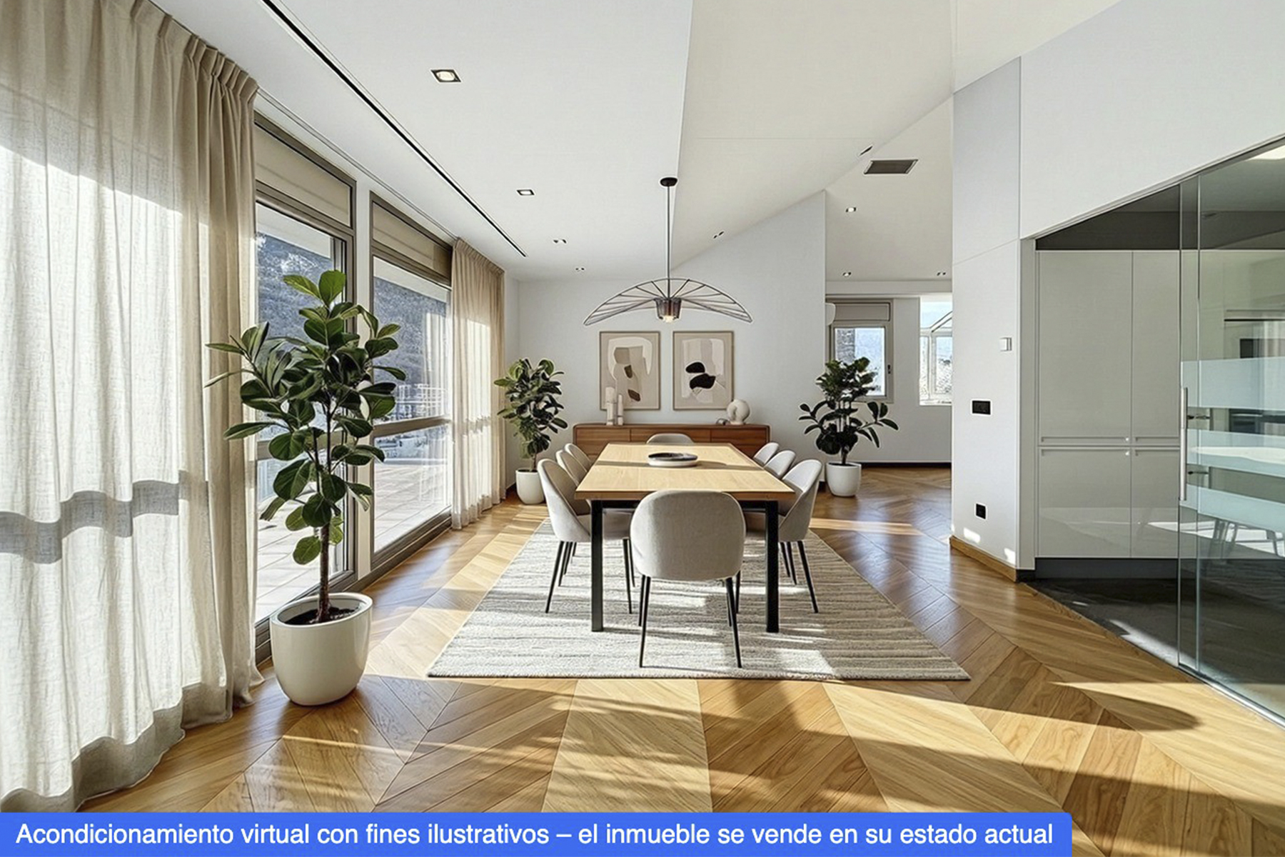 Es presenta aquest àtic singular de 215,05 m², s