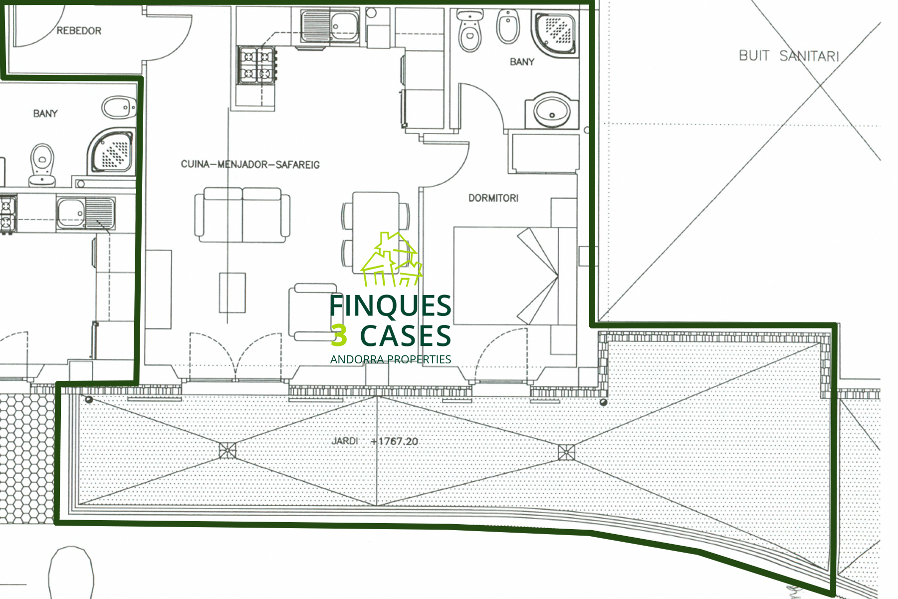 A la pleta de Soldeu, al costat de l'accés de Gr