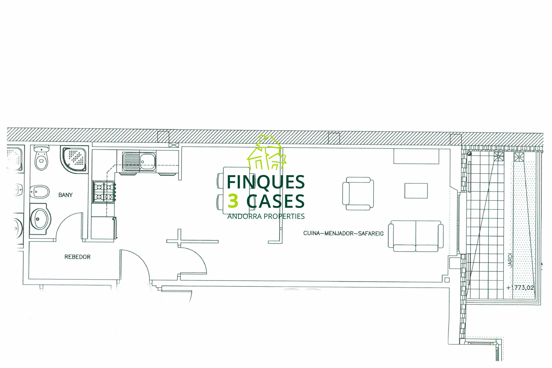 A la pleta de Soldeu, al costat de l'accés de Gr